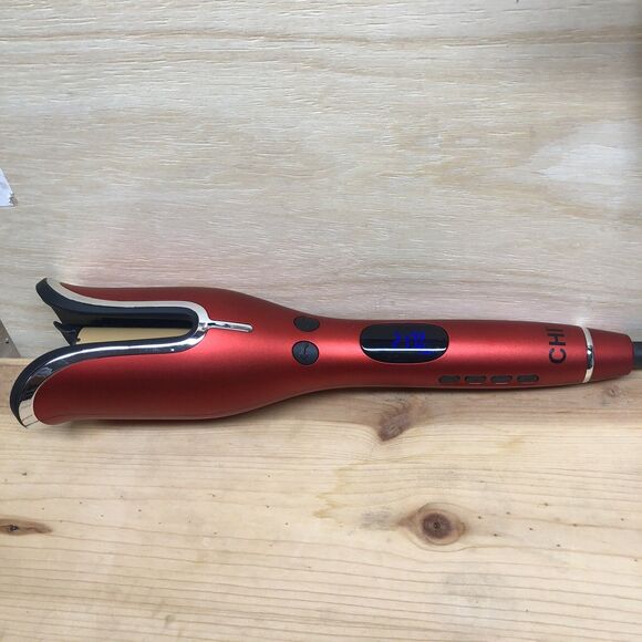 CHI Air Spin N Curl Ceramic Rotating Curler Red Tested Works CA2288 - Picture 2 of 7